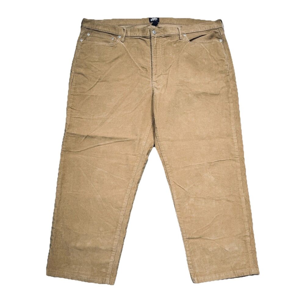 Lands End Traditional Fit Tapered Corduroy Pants Mens 44 Hemmed Measures 44x25.5